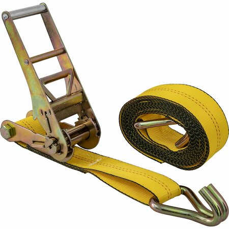 BUYERS PRODUCTS 27 Foot Commercial Grade Ratchet Tie Down with Double J-Hooks 5483027